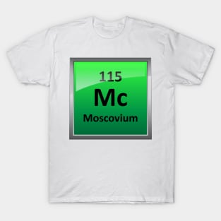 Moscovium or Element 115 Periodic Table Symbol T-Shirt